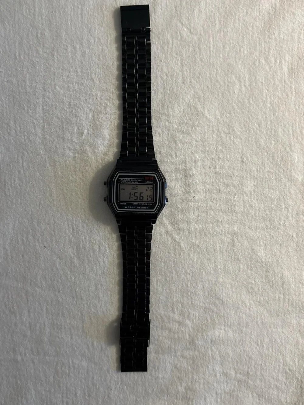 Black Digital Sport Wristwatch - Water Resistant